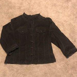 Corduroy jacket 3/4 sleeve
